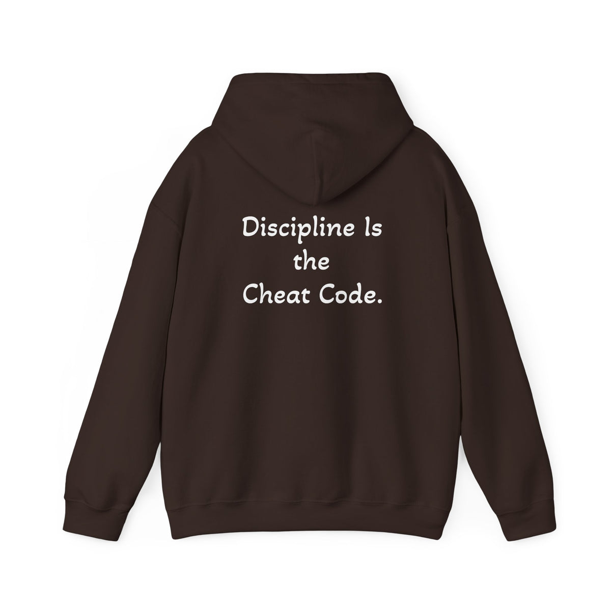 Hoodie "Discipline Is the Cheat Code." (on the back)